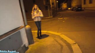 Outdoor Agent Lost Spanish Cutie Macarena Lewis Nailed into Garage