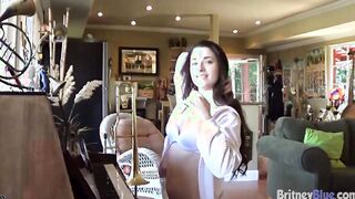 Britney Blue Play Piano and Masturbates