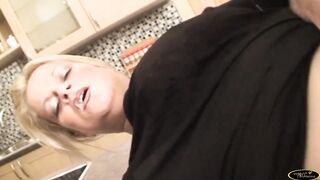 A very slutty lovers with she blonde and big titted gets