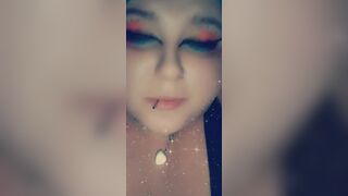 (Filthy talk) Long sluts fucks her sweet vagina with vibrator
