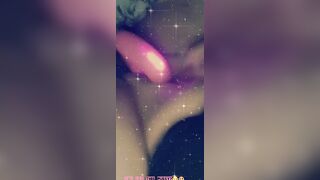 (Filthy talk) Long sluts fucks her sweet vagina with vibrator