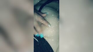 (Filthy talk) Long sluts fucks her sweet vagina with vibrator