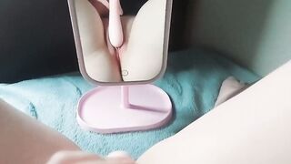 Cumming while viewing my soak snatch