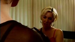 Adorable dark haired transexual gags on a thick dick after being pounded
