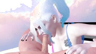 Babe Comic Parody Deeply Fellatio Facefuck HOT