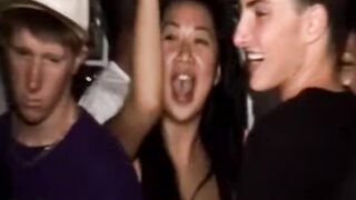 Threeway whore licked as college 18 year old fuck