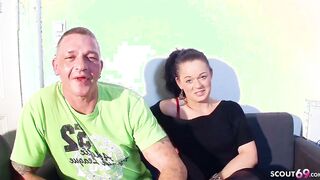 Cuckold Hubby Joins First MMF 3Some with own German Fiance