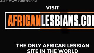 Natural Black Lesbians Eating Cunt and Butt inside Wc