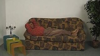 Deutsche vollgewichste Castingcouch