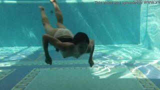 Irina Russaka aka Stefanie Moon underwater swimming