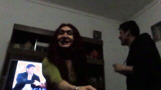 HOT cougar AND HER BROTHER-INSIDE-LAW DANCING TURNED ON
