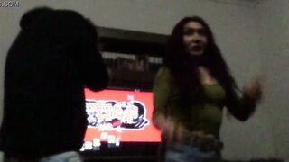 HOT cougar AND HER BROTHER-INSIDE-LAW DANCING TURNED ON