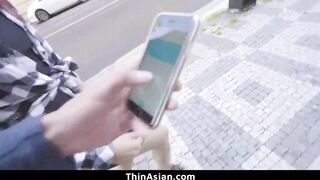 Super Small oriental 18 Year Old Pounded Hardcore By a White Penis
