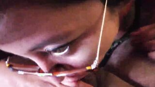 Blonde postitute blows my penis very richly, she is a