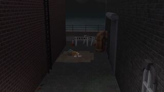 Black Barmaid Entertaining 2 Cops At The Back Alley (Promo)