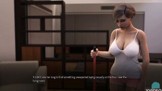COLLEGE TIED #28 - Thicc land-lady showing off her backside