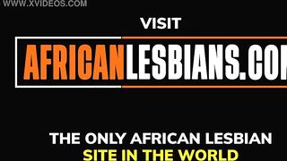 Her First Taste of Real Soak Ebony Black Lesbo Snatch