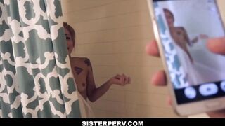Little Hispanic Teens Stepsister Banged After Shower pov - Holly