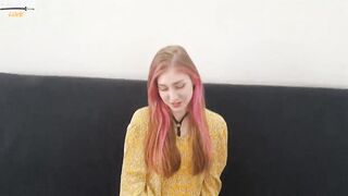 Casting Pink Haired Women into Jeans - Rough Mouth Banged