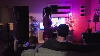 Daughter gets pounded by stepfather clothed up as Santa Claus