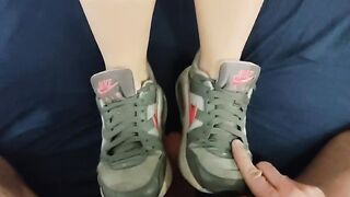 Jizzed on my wifey's Nike Sneaker
