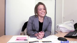 Myriam, Goddess accountant, booty banged! on her desk