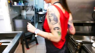 [Polish amateur couple] Chihuahua boned with chef