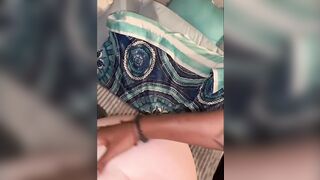 Huge ass white chick gets multiple cummed compilation