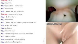 Freaky Cutie showing her perfects bald vagina