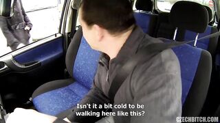 Sweetheart plowed on the backseat by a freaky driver