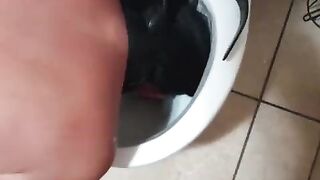punk bdsm skank gets dragged to the WC to drinks
