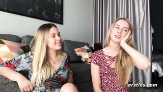 voluptuous pair of two amateur lesbians