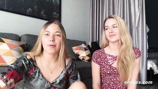 voluptuous pair of two amateur lesbians