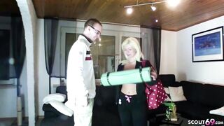 german milf nadja seduce young boy to banged! her after