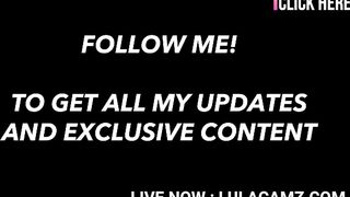 cunt with mouth masturbates next to her big tit flatmate three live now