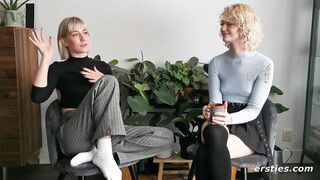 Blonde's First Time Eating Twat