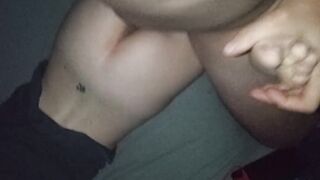 caught from behind with jizzed + toes watch + audio spanish