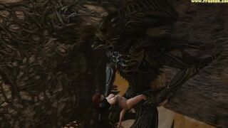 Mass Effect females getting screwed rough by grotesque 3D Monsters