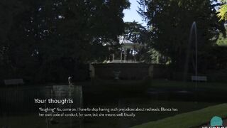 COLLEGE TIED #31 - Babe jogger into the park