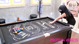 I plowed Arab waitress Karol Wins after beating her at