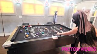 I plowed Arab waitress Karol Wins after beating her at