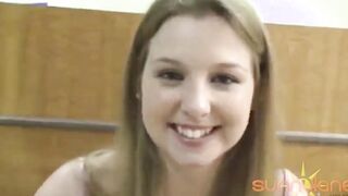 Outdoors Place Sex! Bae Blonde Sunny Lane Bends Over Into