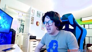 Slutty amateur give bj to nerds