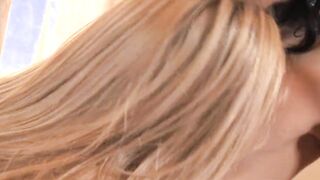 Dark Haired and blonde take turns eating each other's soak cunts