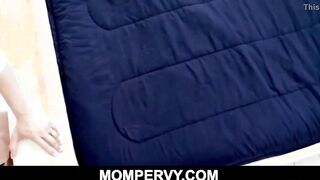 Hispanic cougar stepmom rewarded her little sad stepson