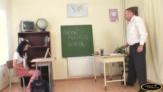 Classroom sex with very freaky girls eager for rough dicks