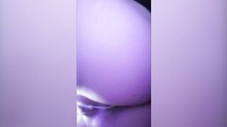 bound up hoe gets milk poured inside the butt, close