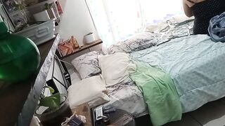 Older Cougar Cleaning Her Room one
