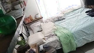 Older Cougar Cleaning Her Room one