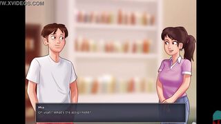 SUMMERTIME SAGA #44 • Cummed inside the library
